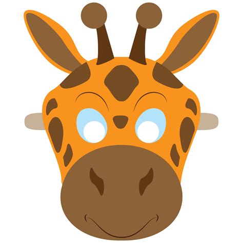 Giraffe Mask Template Printable Free - Free Printable