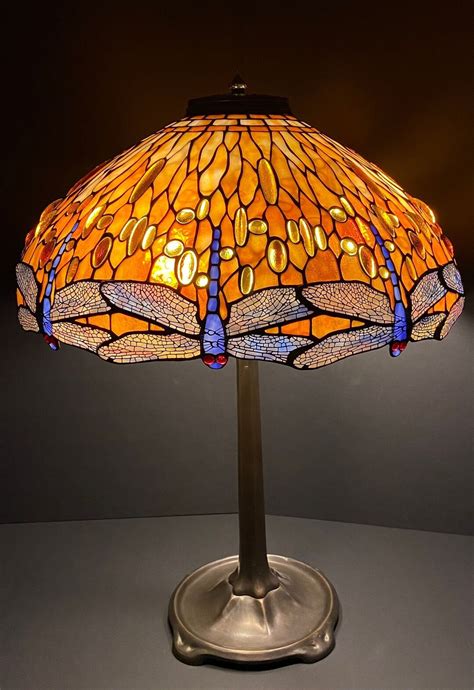 22 Dragonfly, Tiffany Lamp, Stained Glass Lamp, Desk Lamp, Tiffany Lamp, Table Lamp, Art Deco ...