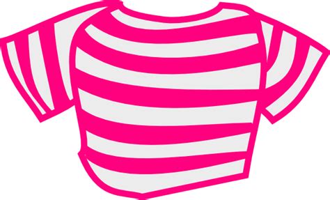 Pink Striped Shirt Clip Art at Clker.com - vector clip art online ...