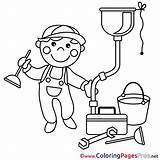 Plumber Colouring Sheet Download Free sketch template