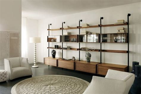 Stunning Minimalist Living Room Wall Unit Systems, Italian Design