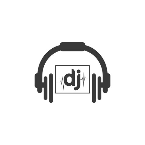 dj music logo vector icon 14824989 Vector Art at Vecteezy