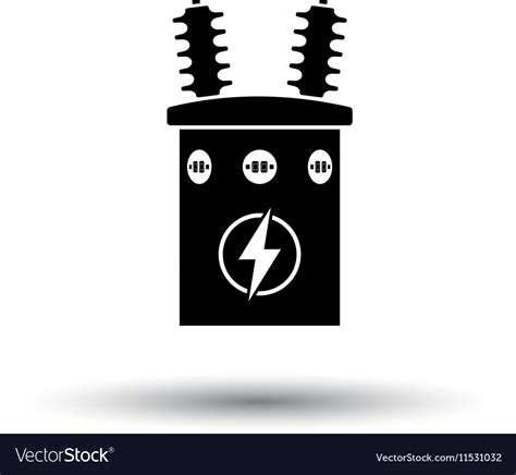 Electric transformer icon Royalty Free Vector Image