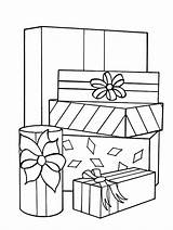 Stack Of Christmas Presents Coloring Pages  Kids Play Color sketch template