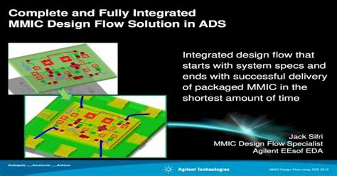 MMIC Design Flow Using ADS - [PDF Document]