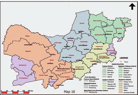 North West Province: district and local municipalities (source:... | Download Scientific Diagram