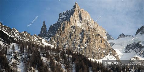 Rugged peaks on mountain top — rhone alpes, landscape - Stock Photo ...