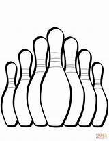 Seven Bowling Pins Coloring Page  Free Printable Coloring Pages sketch template