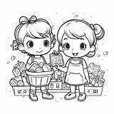 Grocery Store Printable Coloring Pages sketch template