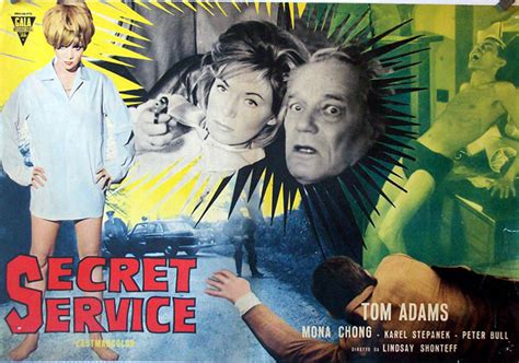 "SECRET SERVICE" MOVIE POSTER - "LICENSED TO KILL" MOVIE POSTER