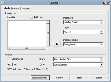 Print Labels in OpenOffice.org 1.1 | Scott Granneman