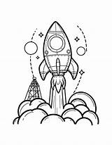 Free Rocket Ship Coloring Pages For Kids sketch template