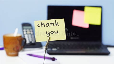 Thank you memo stock photo. Image of note, announcement - 35362802