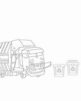 Trash Truck Toy Printable Coloring Page sketch template