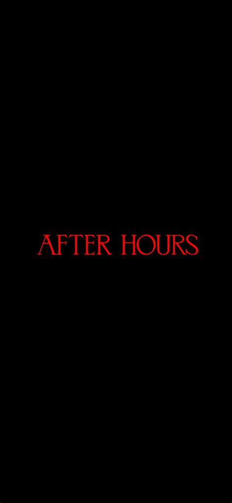 1920x1080px, 1080P free download | After Hours, black, logo, minimal, the weeknd, HD phone ...