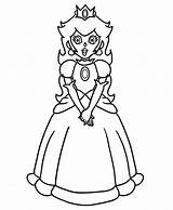 Free Princess Peach Coloring Pages For Kids sketch template