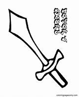 63 Sword Coloring Pages  ColoringPagesOnlycom sketch template