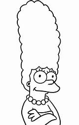 Hudtopics Printable Marge Simpson Coloring Page sketch template