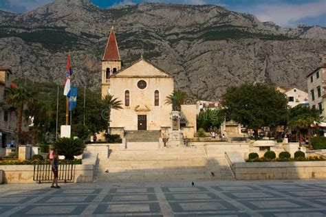 The Old Town Of Makarska, Croatia, Live Street View Editorial Photo ...