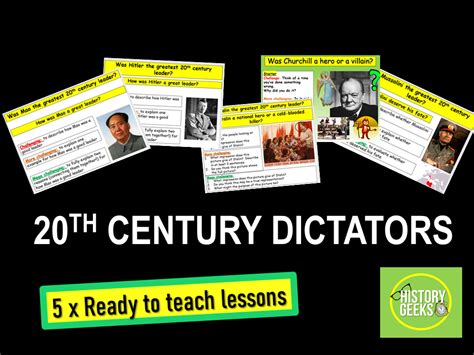 20th Century Dictators / leaders | Teaching Resources