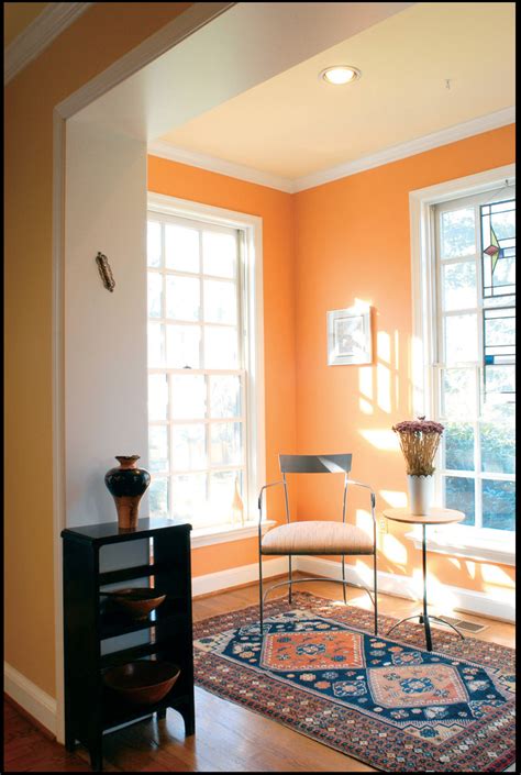 tangerine walls | Bedroom orange, Home decor, House colors