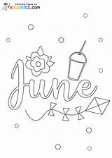 June Coloring Pages sketch template