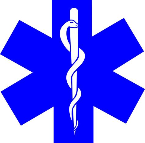 Standard EMS Star of life decal | Powercall Sirens LLC