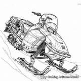 Snowmobile Coloring Pages  Free & Printable sketch template