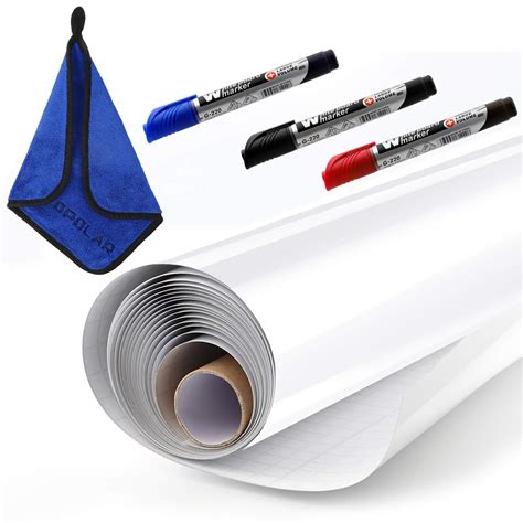 Buy Whiteboard Sticker Paper Sheets, Easy Peel and Stick Dry Erase ...