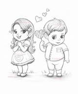 Boy And Girl Coloring Pages sketch template