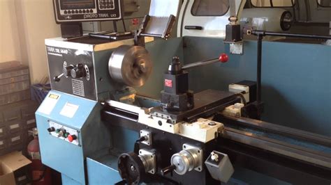 Proto Trak 1440 CNC Lathe 1994 with Tool Post Proto Trak LX-2 Control - YouTube