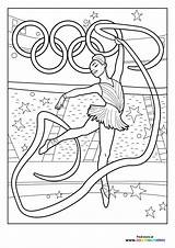 Paris 2024 Olympics Dancer  Coloring Pages For Kids sketch template