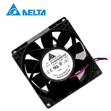 Delta original Blower Fan DC 48V 0.26A 28.8W Inverter Fan 7000RPM 9038 9cm 90*90*38mm PFB0948EHE ...