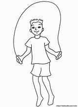 Jump Rope Coloring Pages sketch template