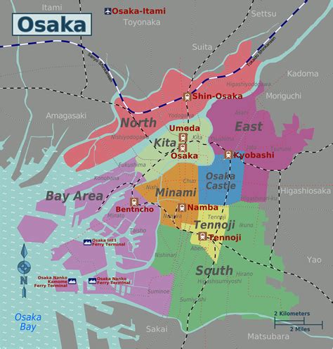 File:Osaka City Map.png - Wikitravel