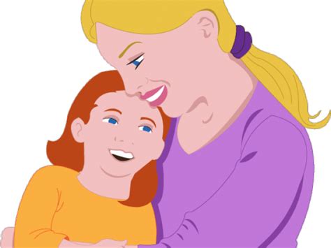 Download Hug Clipart Transparent - Mother And Daughter Clip Art - Png Download Png Download - PikPng