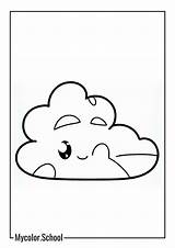 10 Cloud Coloring Pages  Free Printables sketch template