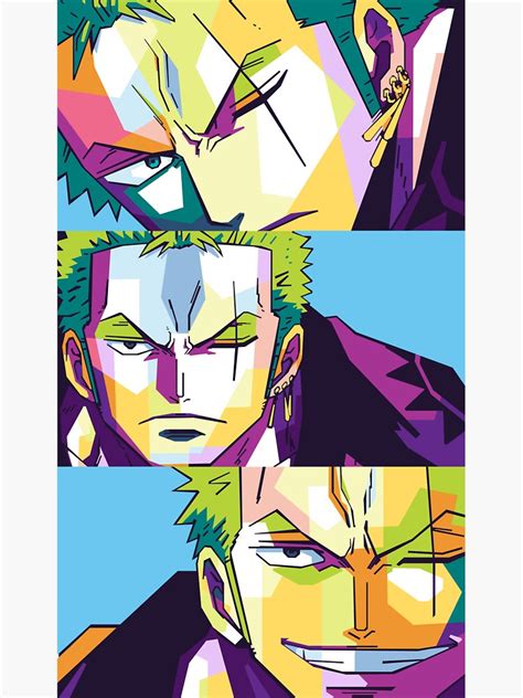 "Roronoa Zoro One Piece Wpap" Sticker for Sale by Feb27 | Redbubble