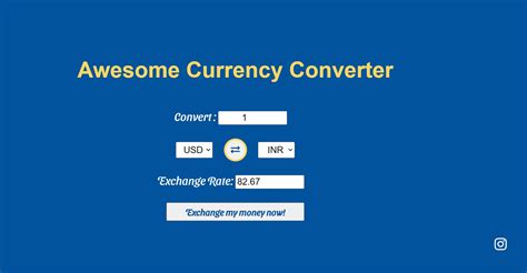 Currency Converter Using HTML,CSS JavaScript (Source Code)