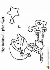 Coloriage lutin Tete Dans les Etoiles sketch template
