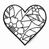 Heart Coloring Pages  FREE Download Underbart Skapad sketch template