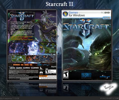 StarCraft II PC Box Art Cover by Hawpoka