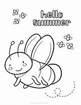 Happy Summer Coloring Page sketch template