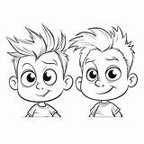Two Brothers Coloring Pages sketch template