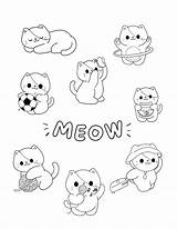 Cat Coloring Page sketch template