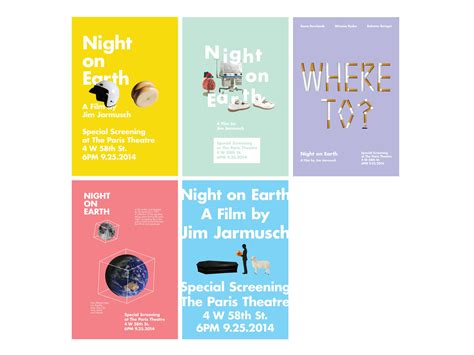 Night on Earth Poster Series by Somang Hope Kim – SVA Design