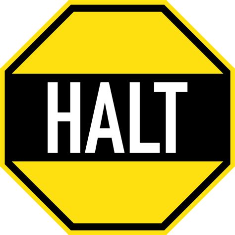 File:Early Australian road sign - Halt.svg - Wikimedia Commons