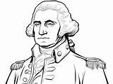 President George Washington Coloring Sheet  Page sketch template