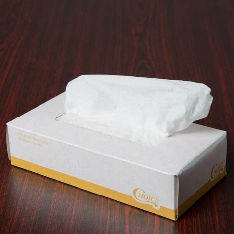 Choice 2-Ply Facial Tissue Boxes - 30/Case