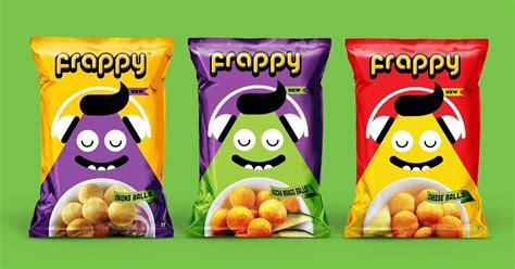 Cute Frappy | Chip packaging, Food packaging design, Creative packaging design